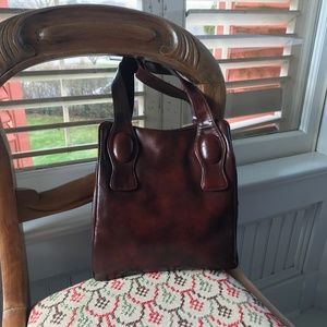 Vintage Brown Leather Purse